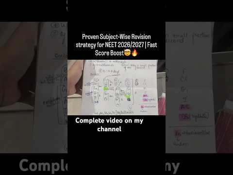 Revision #neet #viral #aiims #neetexam #neet2026 #trendingshorts #revision #motivation #neetstrategy
