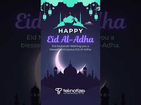 Eid Mubarak from Teknotize | Software development agency | Eid-Al-Adha