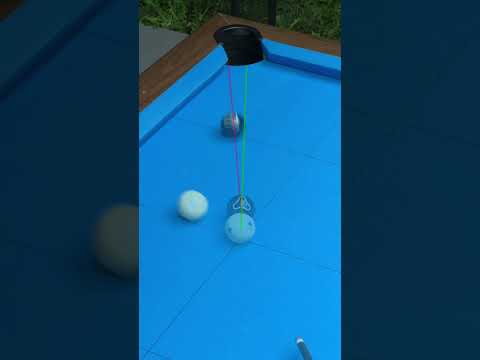 How to aim in pool for cut induced throw #8ballpool #pool #billiards #tutorial #howto #tips #shorts