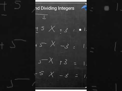 How to add, subtract, multiply and divide positive and negative integers