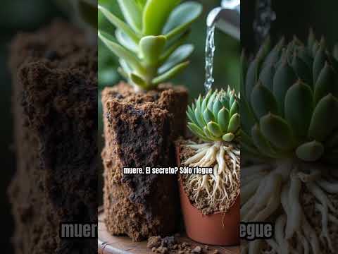 ¿Regar o no regar? ¡El secreto de las suculentas saludables!#suculentas #jardinería#plantas #shorts