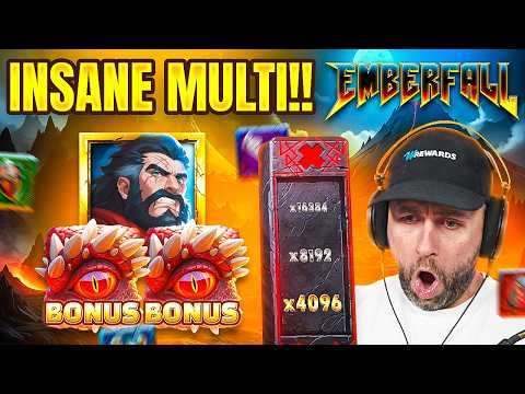 I got a MASSIVE x2048 MULTI on the *NEW* EMBERFALL SLOT & WON THIS!! (Bonus Buys)