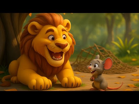 The Lion & The Mouse | Kids Story with Moral | No Act of Kindness Is Ever Wasted| Lesson on Kindness