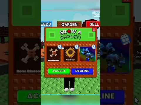 How to Get Bone Blossom  & Corrupt kitsune Without Luck in Grow a Garden #growagarden #shorts