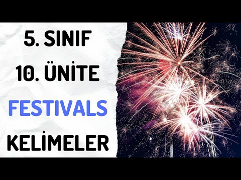 5. SINIF 10. ÜNİTE FESTIVAL KELİMELERİ
