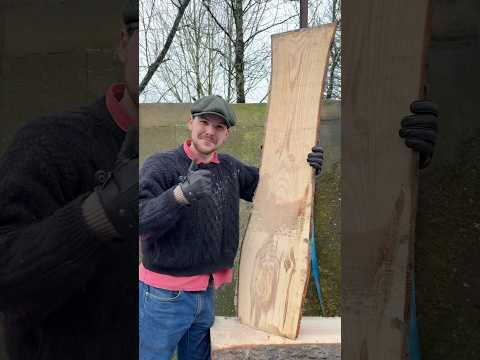 Slabbing Ash #sawmill #ash #ireland #wood #carpentry #timber #slab