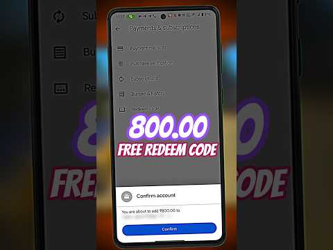 BEST FREE REDEEM CODE METHOD 2026 | 800 GOOGLE PLAY REDEEM CODE | FREE REDEEM CODE APP #shorts