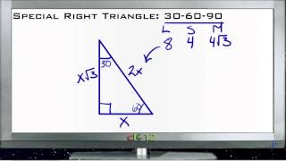 Special Right Triangle 30-60-90: Lesson (Basic Geometry Concepts)