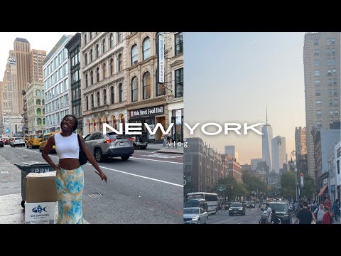 Flew To NYC for a Belly Button Piercing *travel vlog* catching up with friends, end of summer