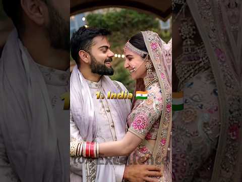 "Top 10 Countries with their Wedding Dress" #shorts #india #viral #wedding dress
