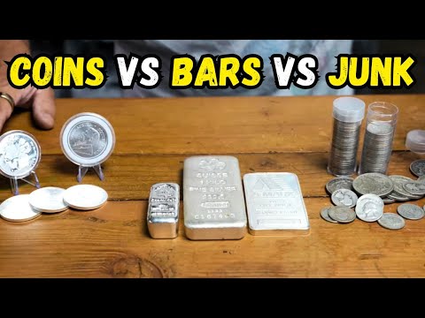 SILVER STACKING: COINS vs BARS vs JUNK - #silverstacking #preciousmetals #silver