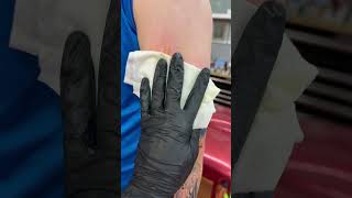Tattoo reveal 😍 so colourful #colourtattoo #tattooartist #tattoovideo