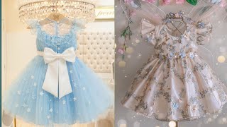 very beautiful frocks style for baby girl's