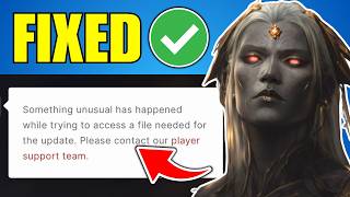 Fix Something Unusual Has Happened While Trying To Access A File Needed For The Update