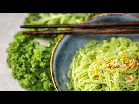 Healthy Vegan KALE Noodles from scratch | OOH Kitchen