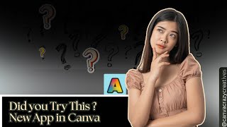Did you try this New App in@canva #canvatutorialforbeginners