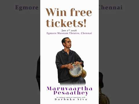 Do you want free tickets to Darbuka Siva's concert ? #heymama #darbukasivalive #giveaway