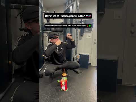 Day in the Life of a Gopnik in America 🇺🇸 #hardstyle #hardbass #humor