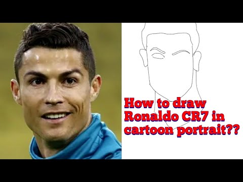 how to draw Cristiano Ronaldo in 5 mins 🙏. #mrart #shorts
