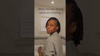 Flat Twist & Two Strand Twist Protective Style #protectivestyles #naturalhair #hairgrowthchallenge