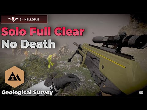 [HD2] Aggressive Sniping vs Bugs / Solo Helldive - Full Clear - No Death w/ Commentary