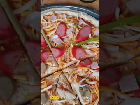 14 inches Thick Crust Pan Pizza with cheese inside the crust edge of the Pizza. Bite untile the end.