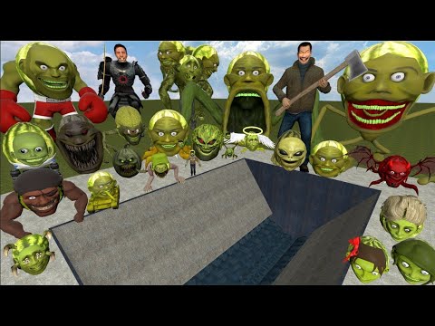 GIANT SHREDDER ALL LIN GANG MELON ARMY TITAN SNAKE CARRIER BOXER NUEROMELON SPARTAN KICKING in GMod