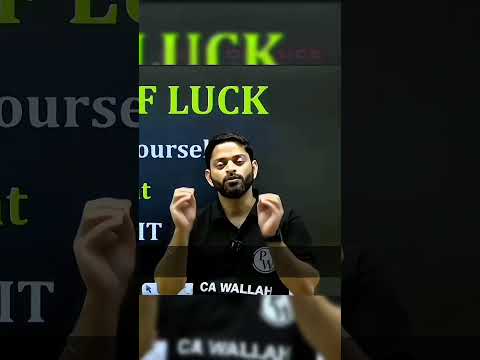 BEST OF LUCK 🤞 || #CAWallah #physicswallah #Shorts #pw_motivation #examtips