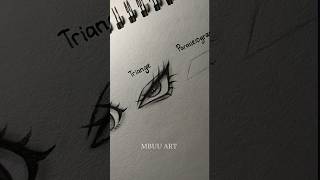 How to draw Eye's with Three Shapes Tutorial✏️ #drawing #tutorial #howtodraw #eyes #art