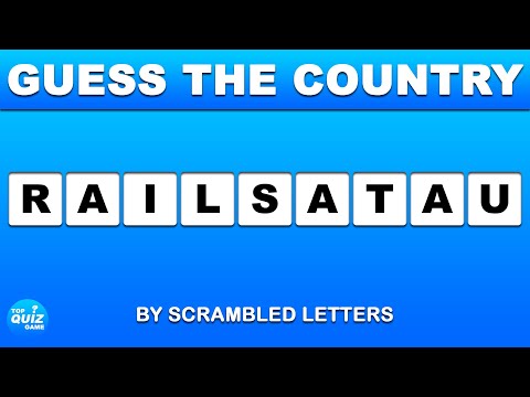 Guess The Countries In Oceania By Scrambled Letters - Quiz Guess The Country