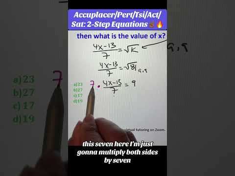 SAT/Accuplacer Math: Can you solve this plug and play equation? #sat #maths #fyp #radicalequations