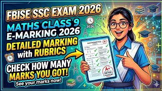 Mathematics Emarking Class 9 2026 | Fbise Emarking SSC Exam 2026 | Fbise Paper Checking 2026 #fbise 