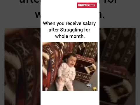 When you receive salary after struggling for whole month. #youtubeshorts #shorts #corporate #short
