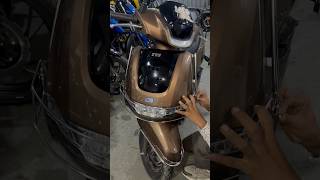 Tvs iqube 09 2.2kwh electric accessories installed #shorts