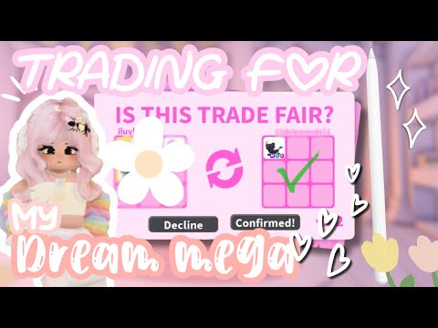 ˚୨୧⋆｡˚ Trading For My Dream Mega! 🫣 - #adoptmeroblox #adoptme ♡༊*·˚