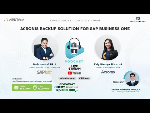 IDU PODCAST #4: Acronis Back Up - Smart Back Up Solution for SAP Business One