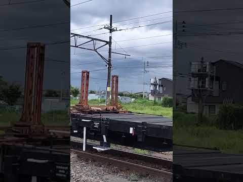 チキ新津駅にやってくる#チキ#貨物列車 #ef510 #train #新津駅 #鉄道 #発車シーン