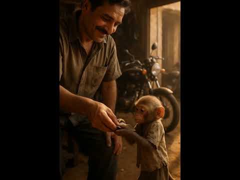 Baby Monkey’s Struggle for His Sister #BabyMonkey  #EmotionalStory  #MonkeyLove  #AnimalShorts