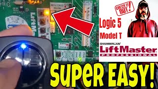 Programming a LiftMaster Universal Remote to a Logic 5 Commercial Opener