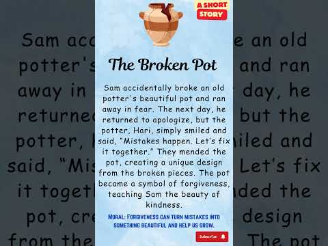 Short moral story | The Broken Pot| bedtime story | kids story #shorts #story