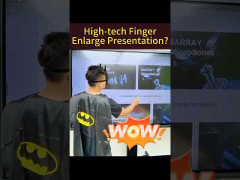 High-tech Finger? Can Enlarge Presentation?#presentation #presentationdevice