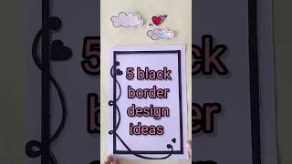 easy BORDER DESIGNS/PROJECT WORK DESIGNS/CORNER AND SIDE BORDER DESIGN #borderdesigns #shorts