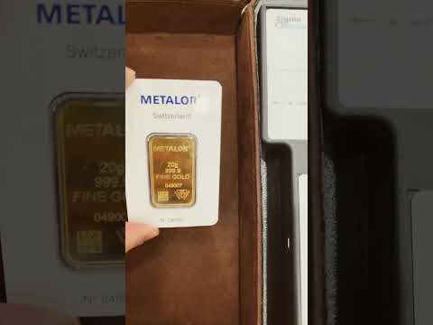 Testing Metalor 20 gram Minted Gold Bars with Sigma Metalytics Precious Metal Verifier