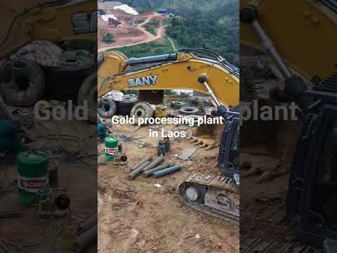 Gold processing plant in Laos