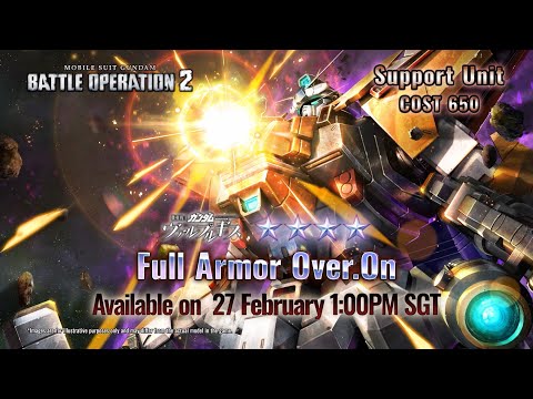 MOBILE SUIT GUNDAM BATTLE OPERATION 2 - Full Armor Over.On Introduction Trailer