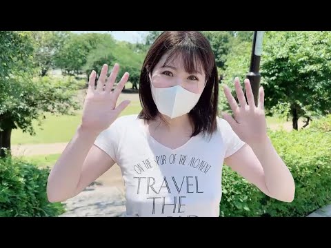 【ノーブラ散歩】短い階段をおっぱっぴーで駆け上がる（ゆっくり）