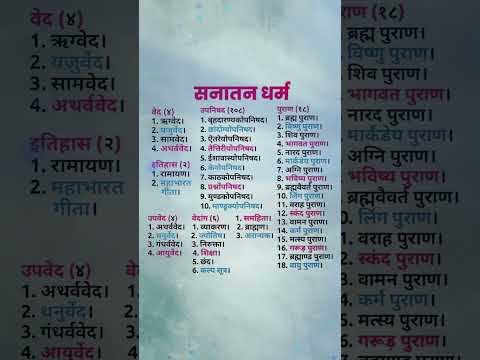 सनातन धर्म के साहित्य । #hindugod #sanatan #vedic #upanishads #vishnu #brahma