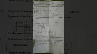 Ms-251 Probability and Statistics past paper fall 2023 #pastpapersolution
