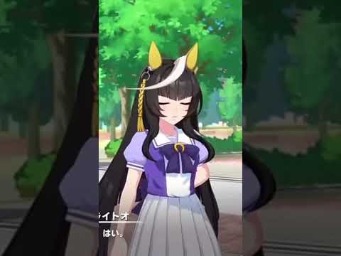 三女神像に突進するカルストンライトオ#ウマ娘
