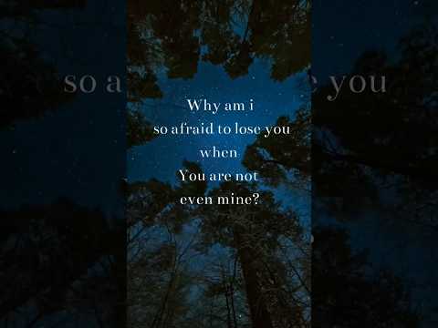 How can I lose you...... when you were never mine? 💔 #lostwords #shorts #emotionalquotes #sadquotes